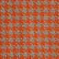 Preview: Gewebter Hahnentritt Mischgewebe orange beige